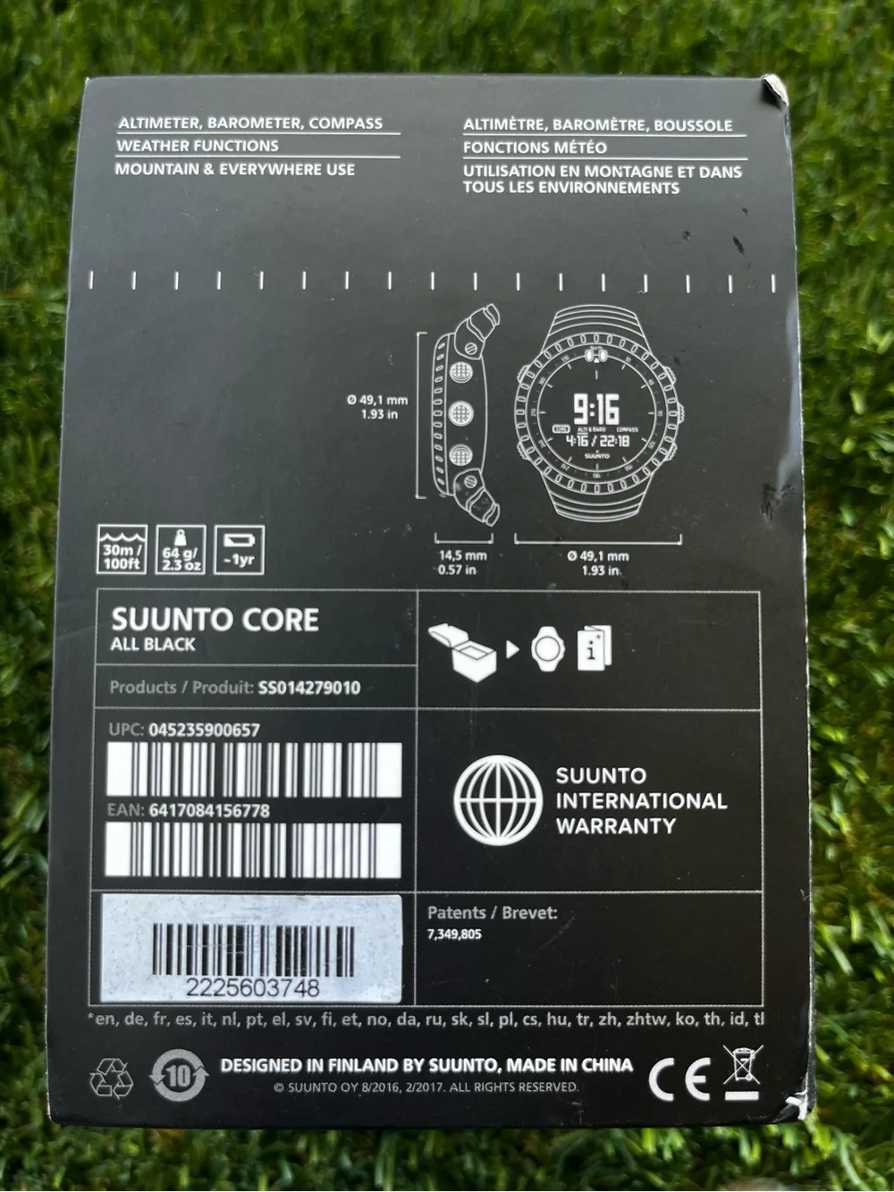 Suunto Core All Black outdoor watch